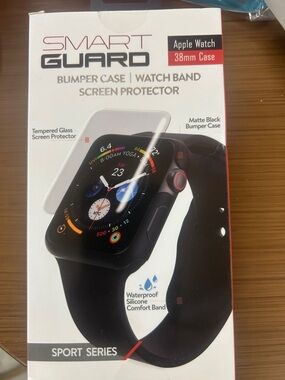 Matte Black Apple Watch 38mm Case & Band